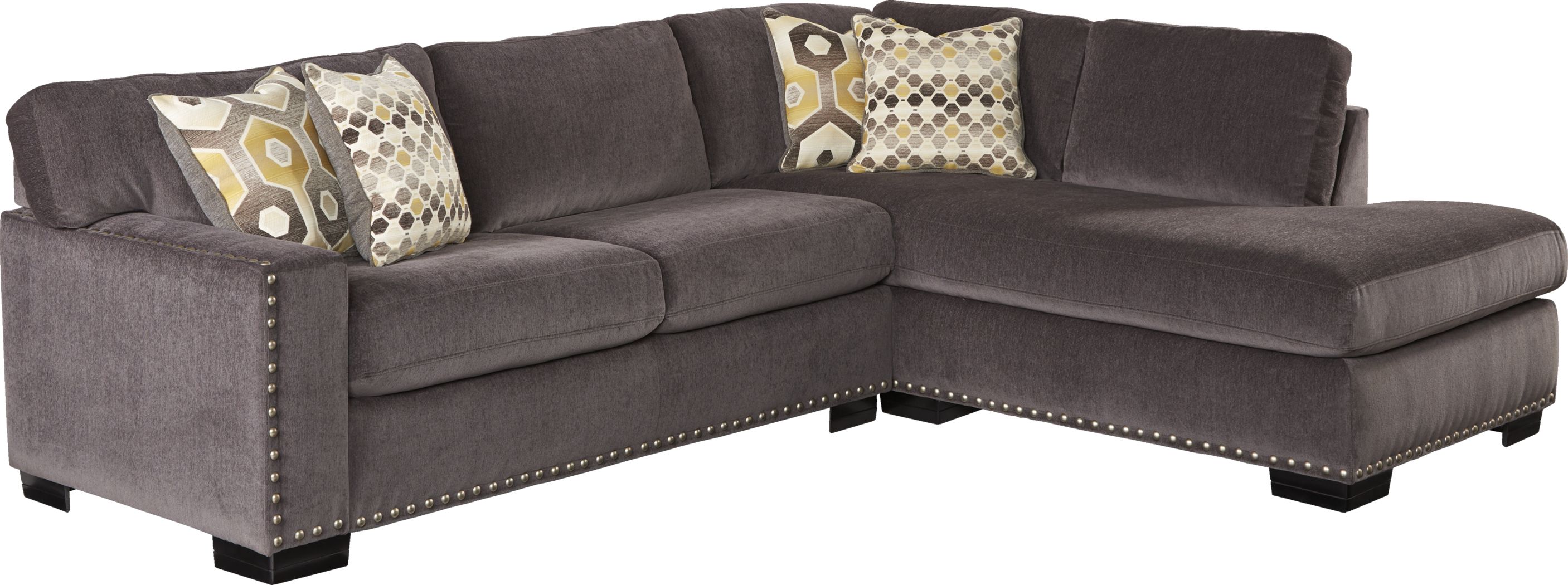 Sofia vergara claremont gray shop 2 pc sectional