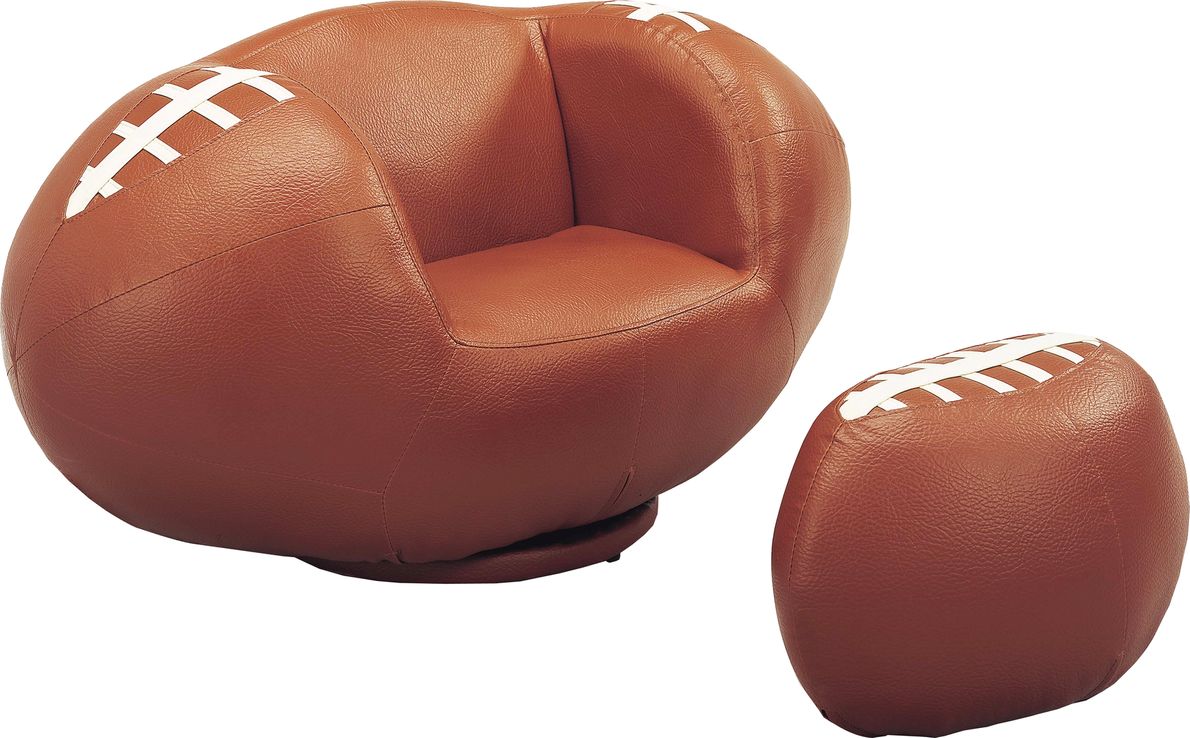 Football chair shop and ottoman